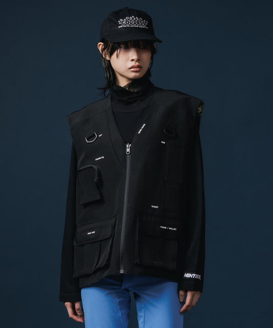 REVERSIBLE MULTI POCKET VEST 【納期9月下旬】