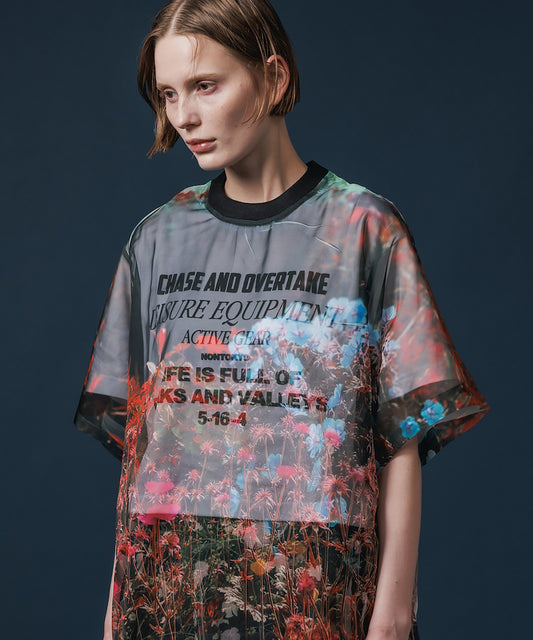 PRINT SHORT T-SHIRT(LETTERING) 【納期8月下旬】