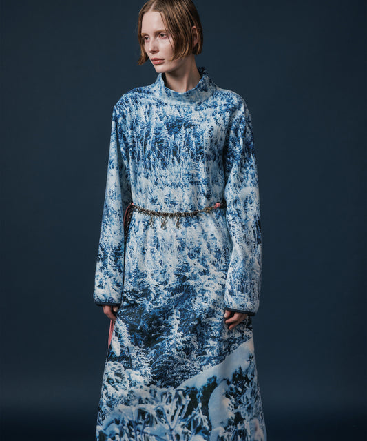 PRINT FLEECE ONE-PIECE【納期10月下旬】