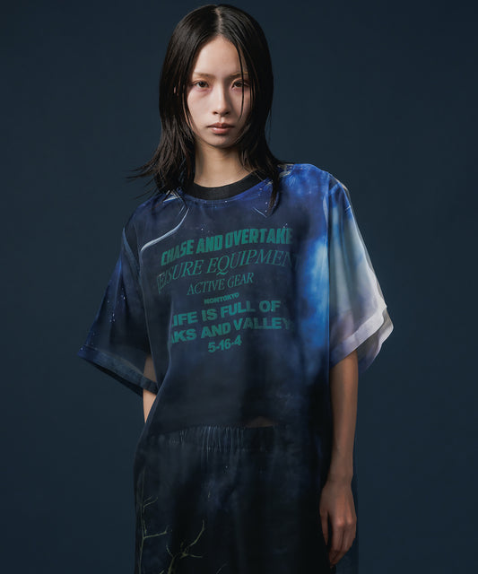 PRINT SHORT T-SHIRT(LETTERING) 【納期8月下旬】