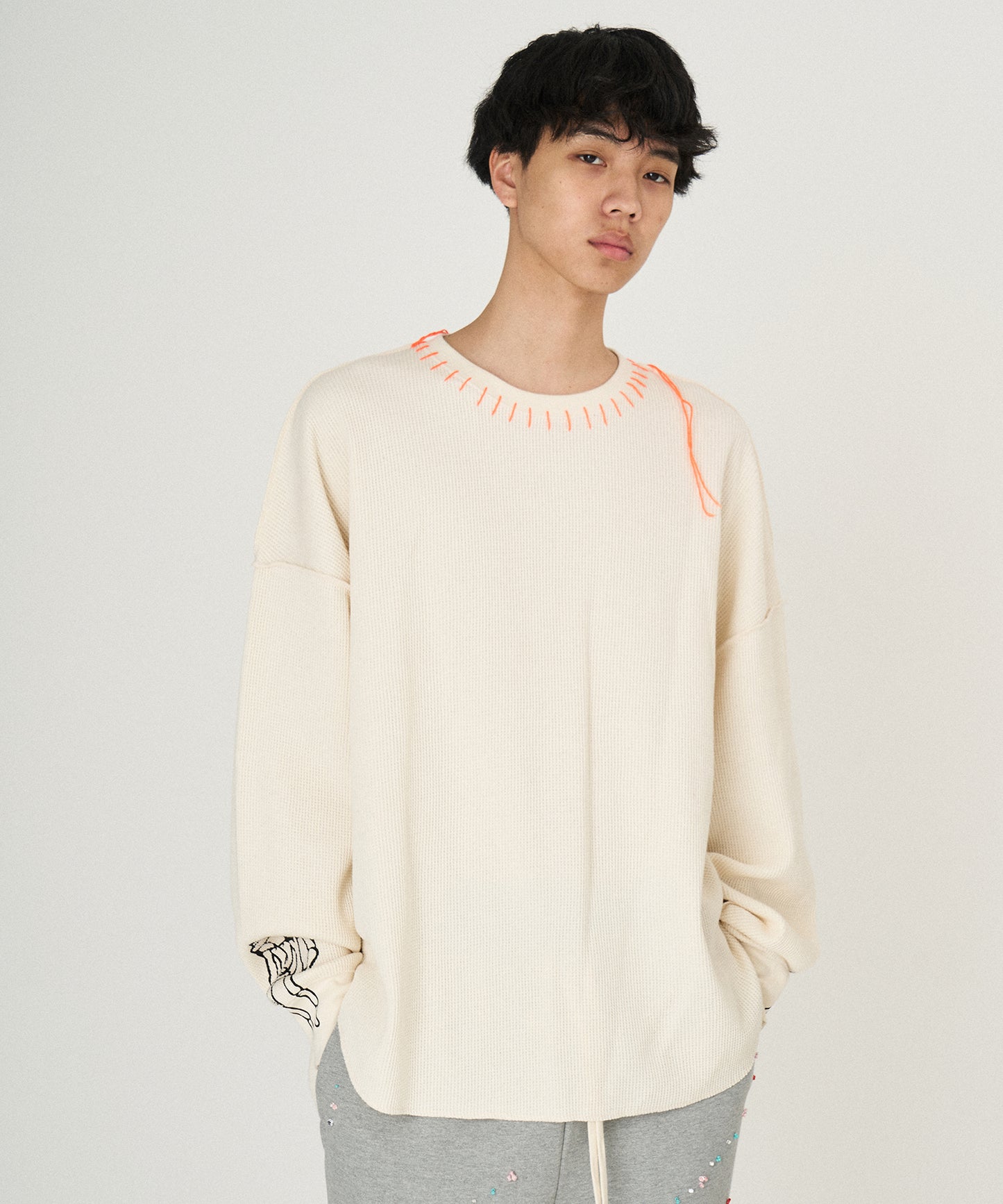 WAFFLE BONE PRINT CUTSEWN