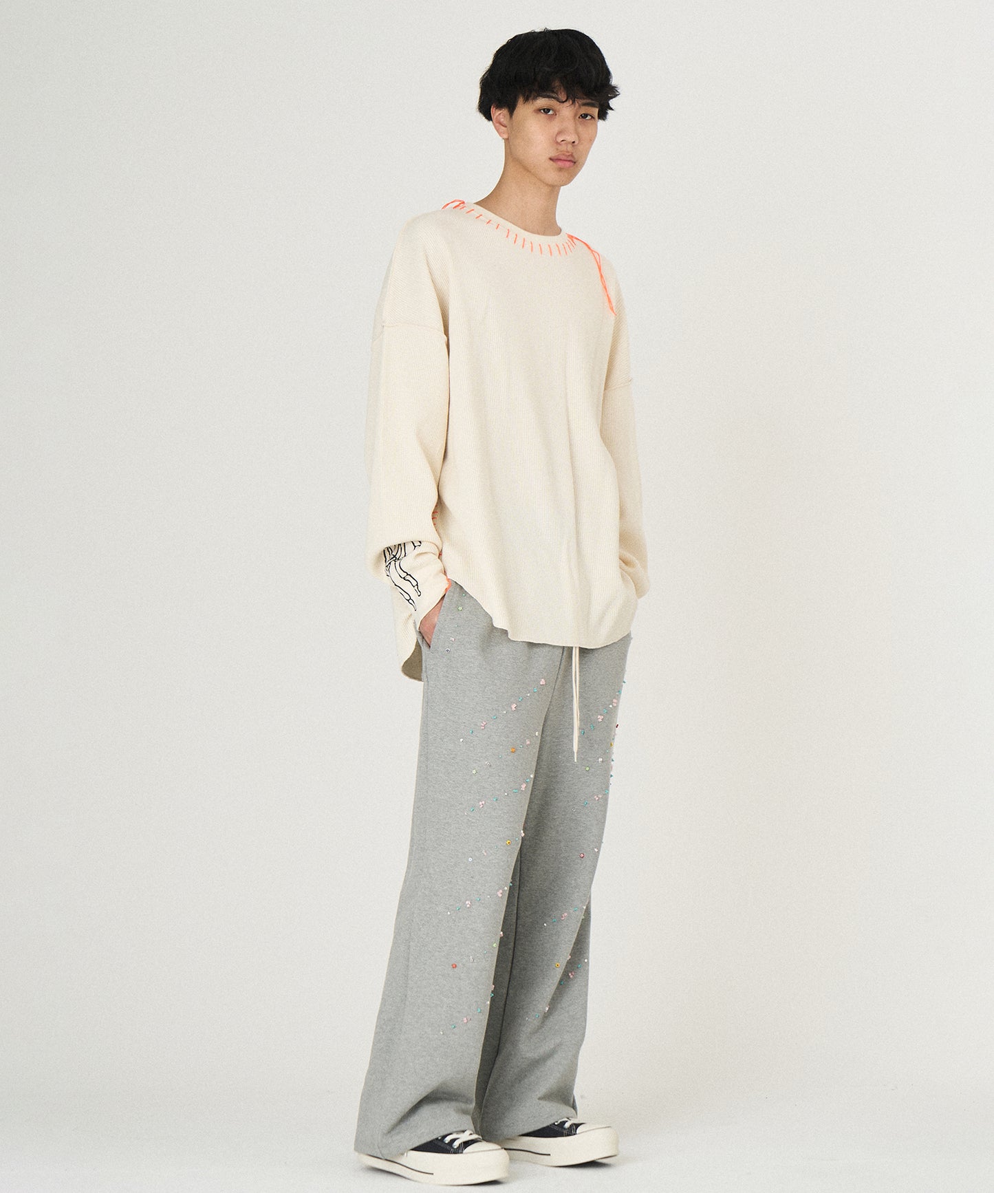 WAFFLE BONE PRINT CUTSEWN