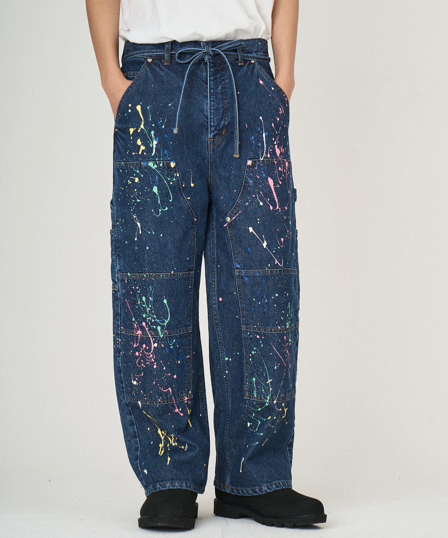 DENIM PAINT PANTS