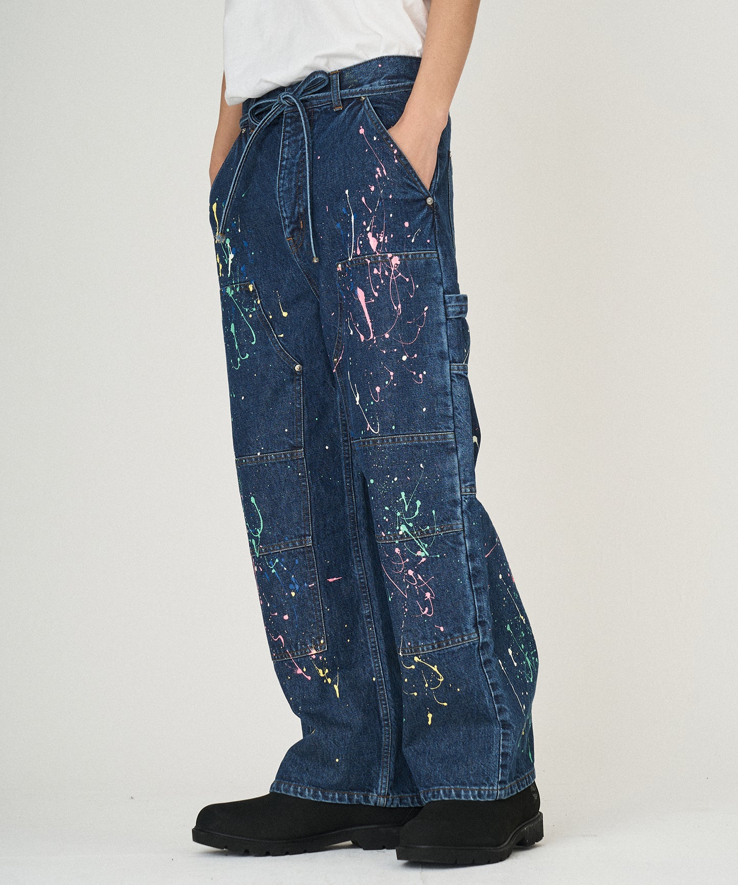 DENIM PAINT PANTS