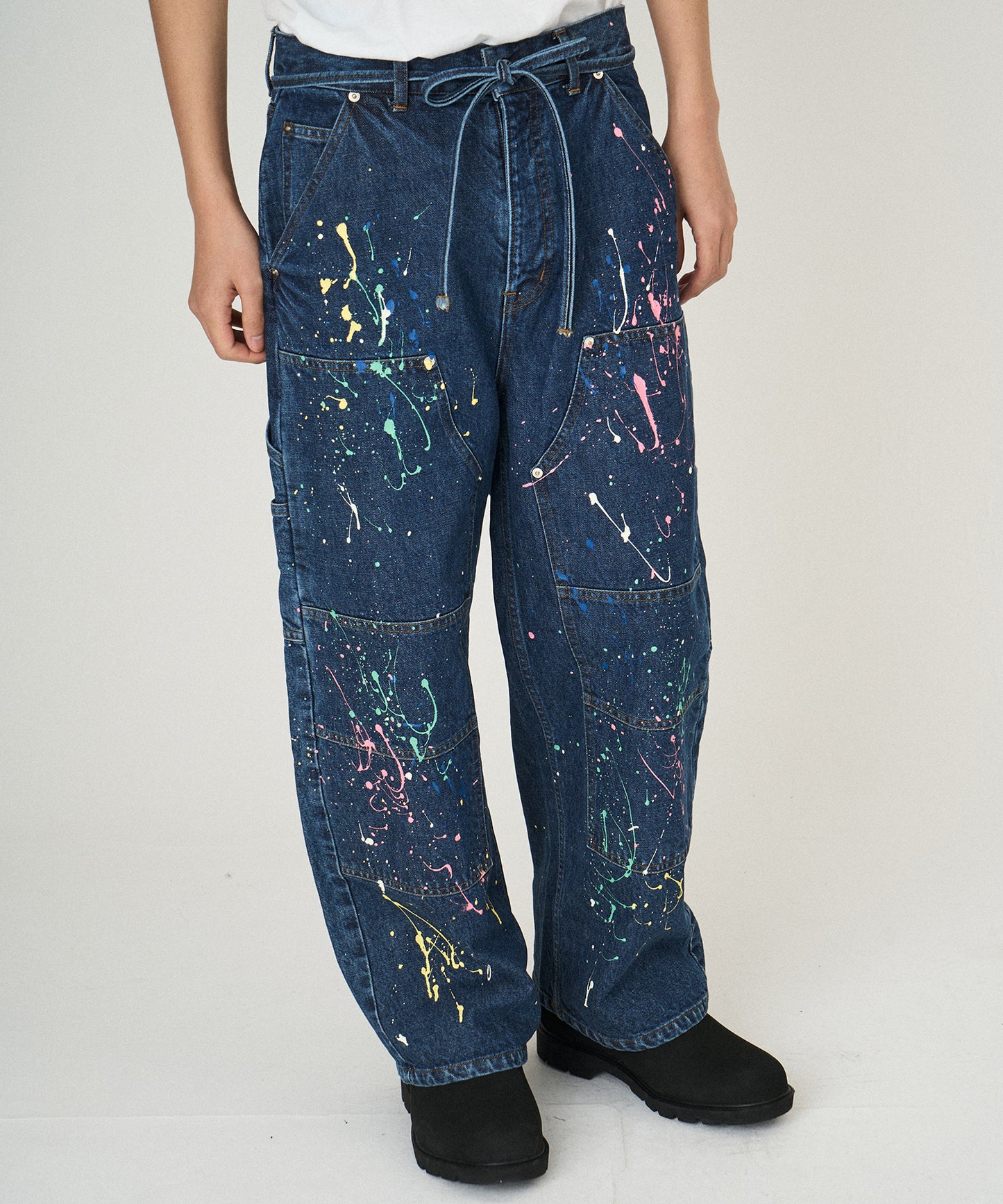 DENIM PAINT PANTS