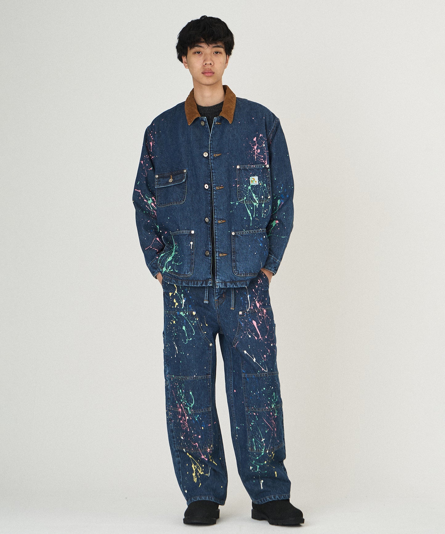 DENIM PAINT PANTS