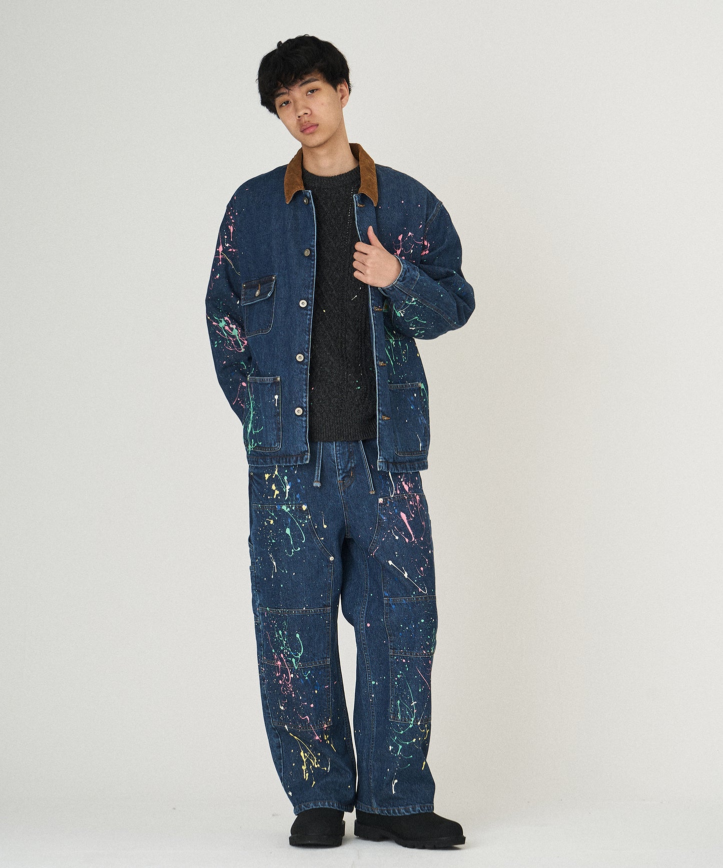 DENIM PAINT BLOUSON
