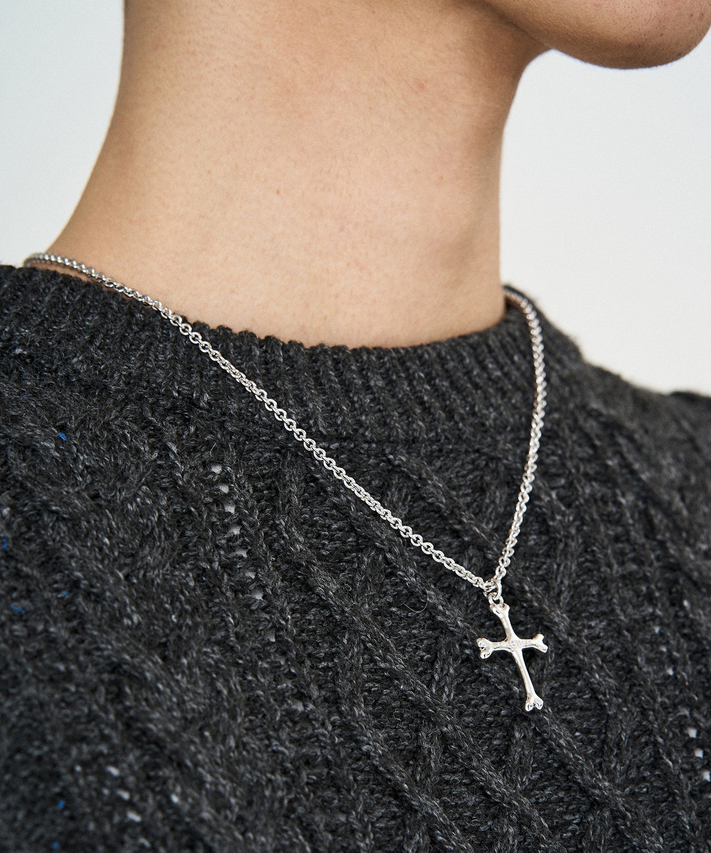 BONE CROSS NECKLACE