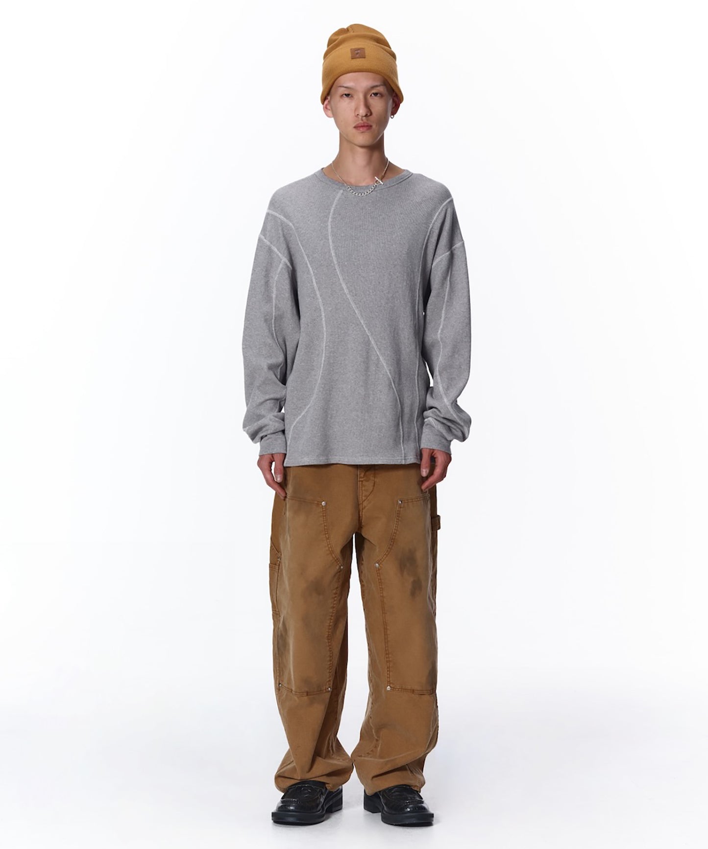 WAFFLE STITCH L/S