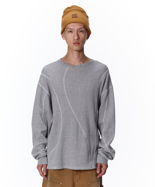 WAFFLE STITCH L/S