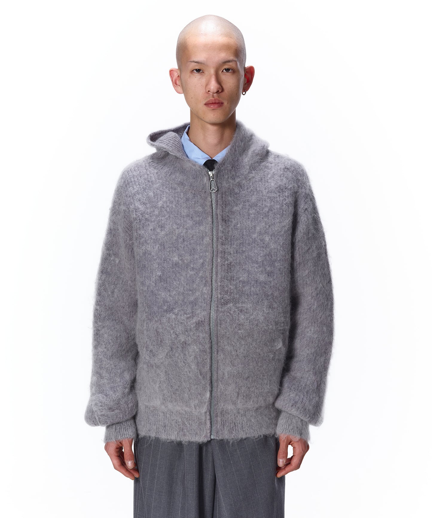 MOHAIR ZIP HOODIE