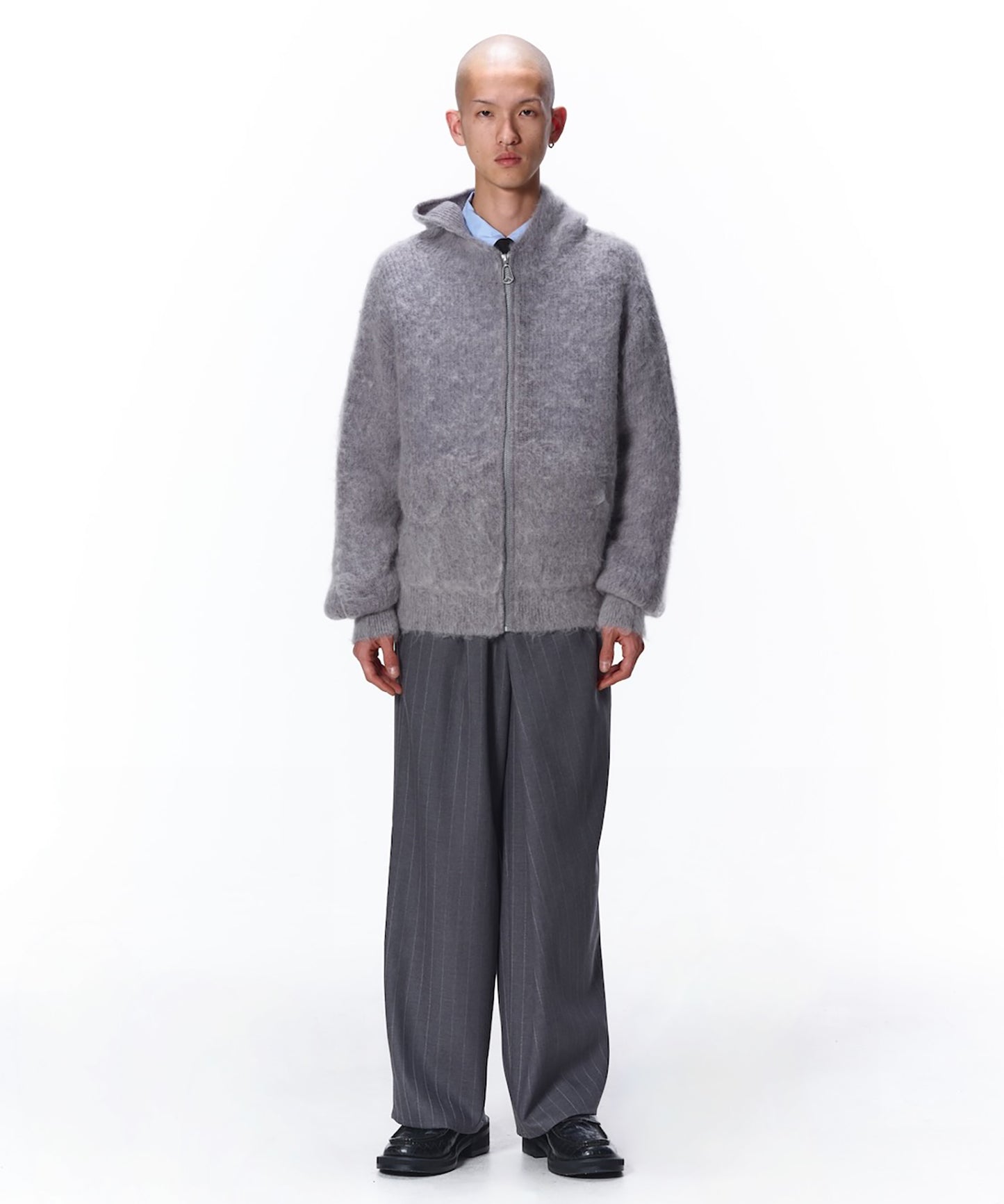 MOHAIR ZIP HOODIE