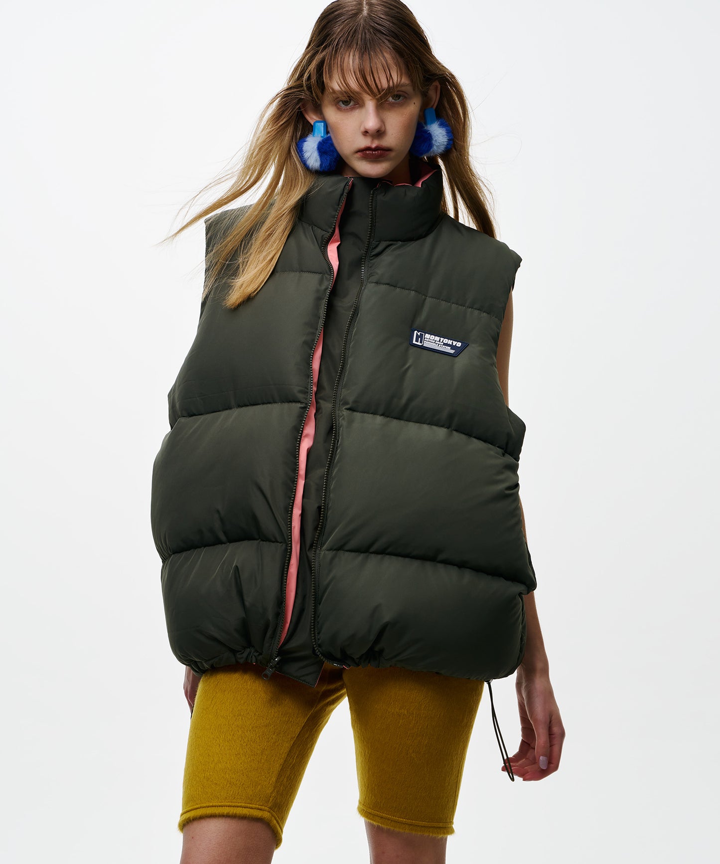 REVERSIBLE DOWN VEST(xUNIVERSAL OVERALL)