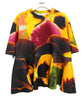 PRINT RIB FLARE HALF SLEEVE C/S【納期4月下旬】