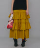 MOHAIR TIERED SKIRT 【納期10月中旬】