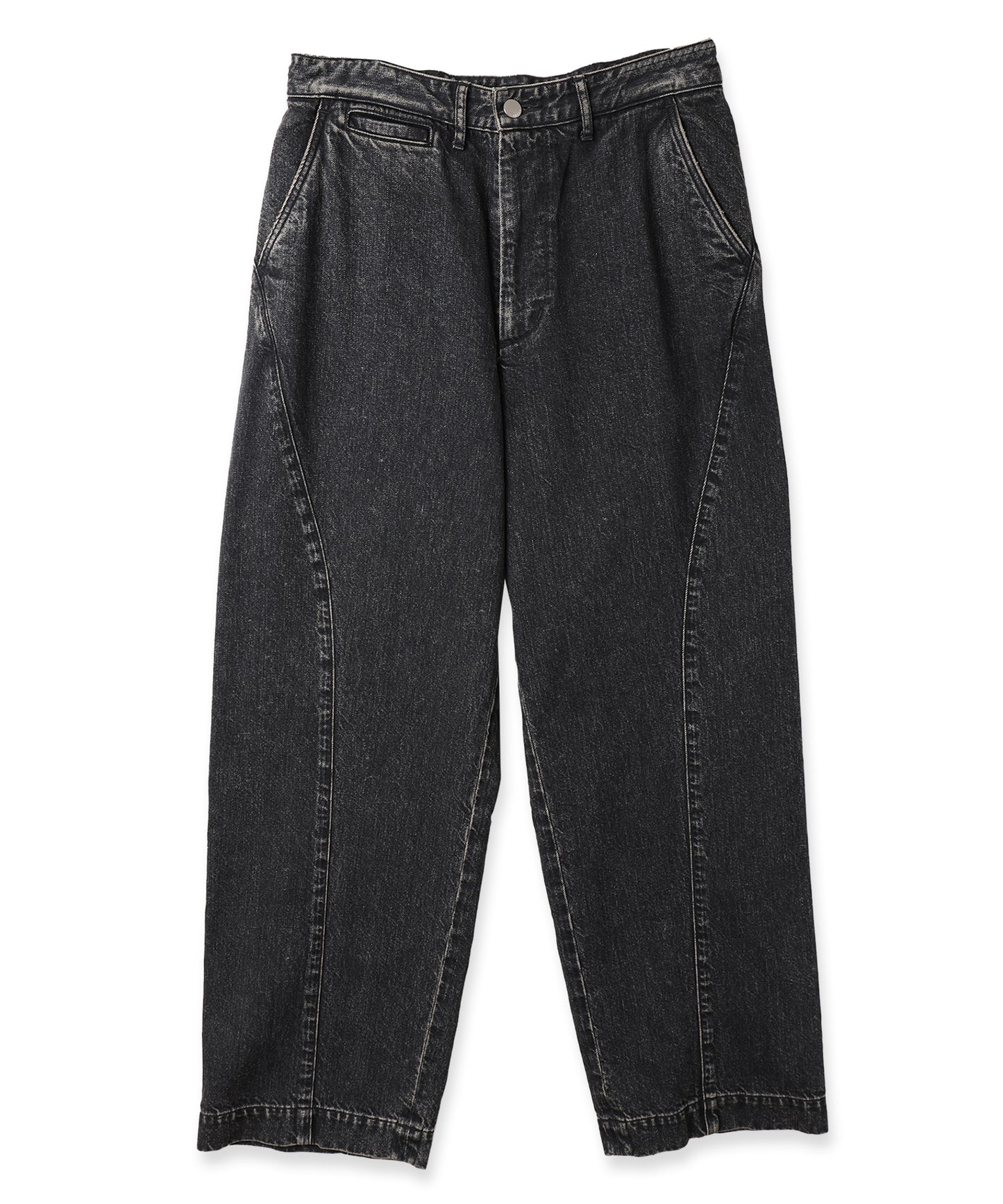 DRAPING DENIM PANTS