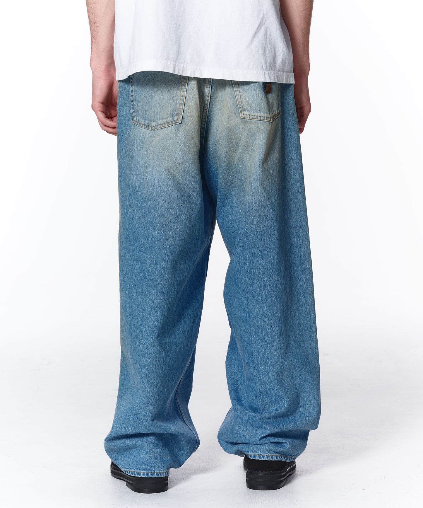 OVER RAP DENIM PANTS
