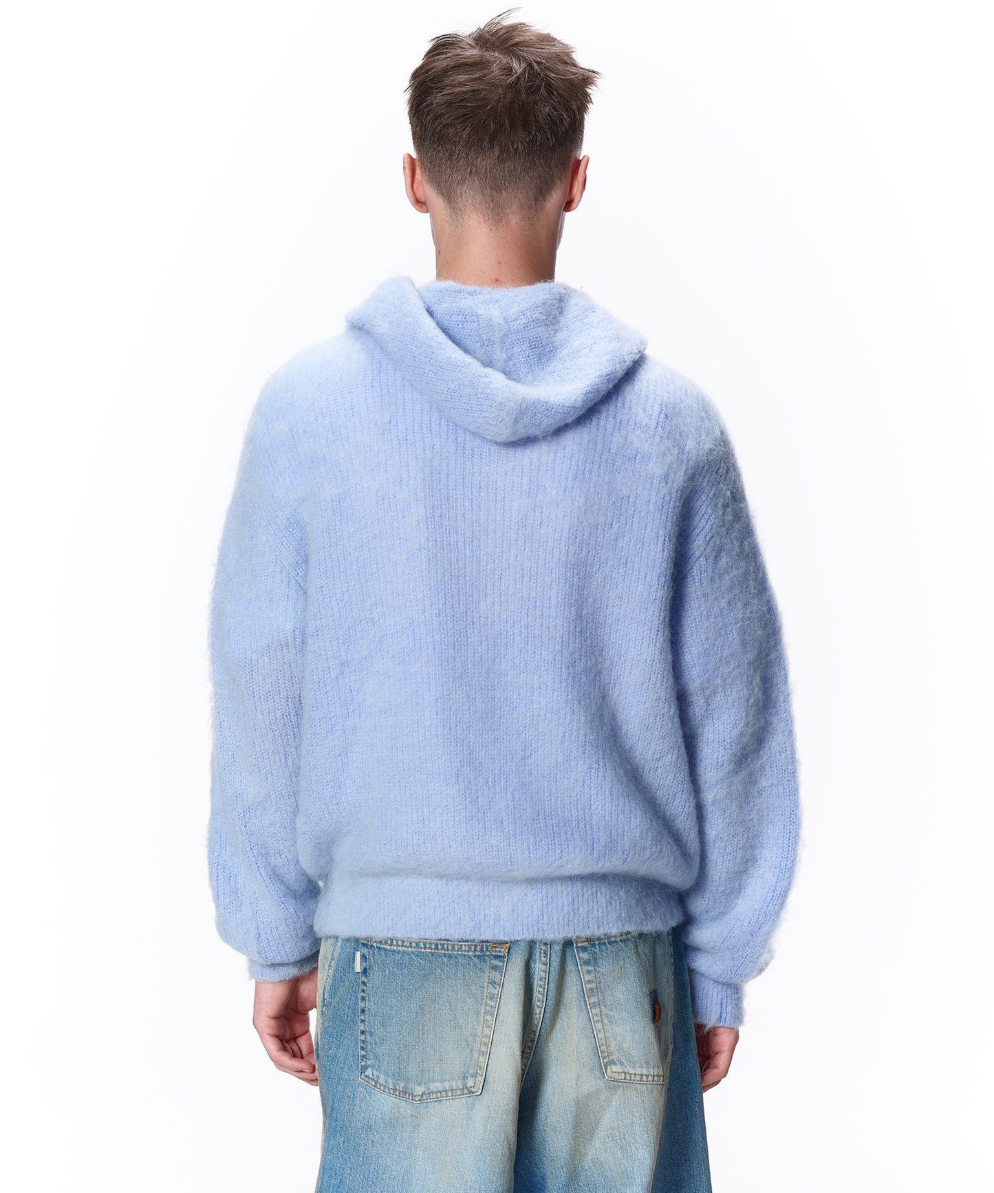 MOHAIR ZIP HOODIE