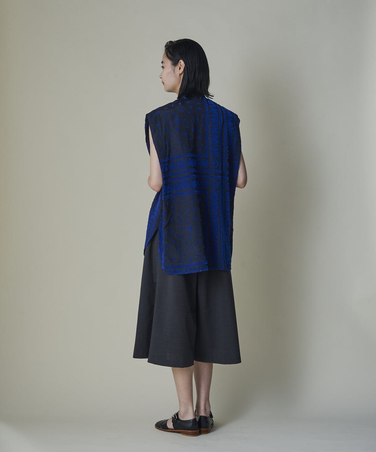 Dot Doll Bandana Patchwork Shirt