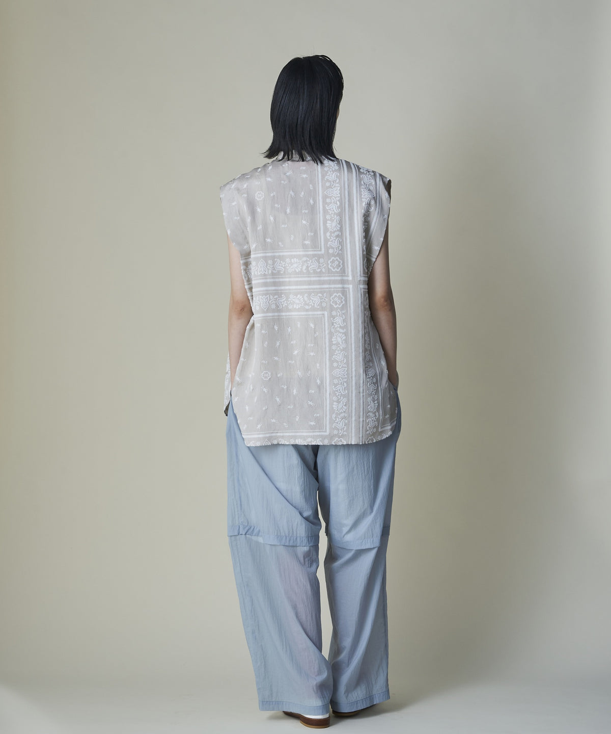 Dot Doll Bandana Patchwork Shirt