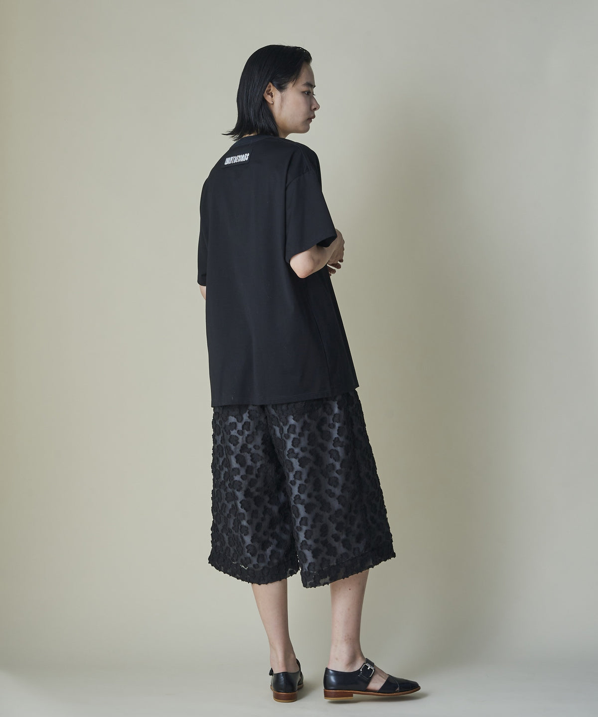 Floral Jacquard Volume Pants