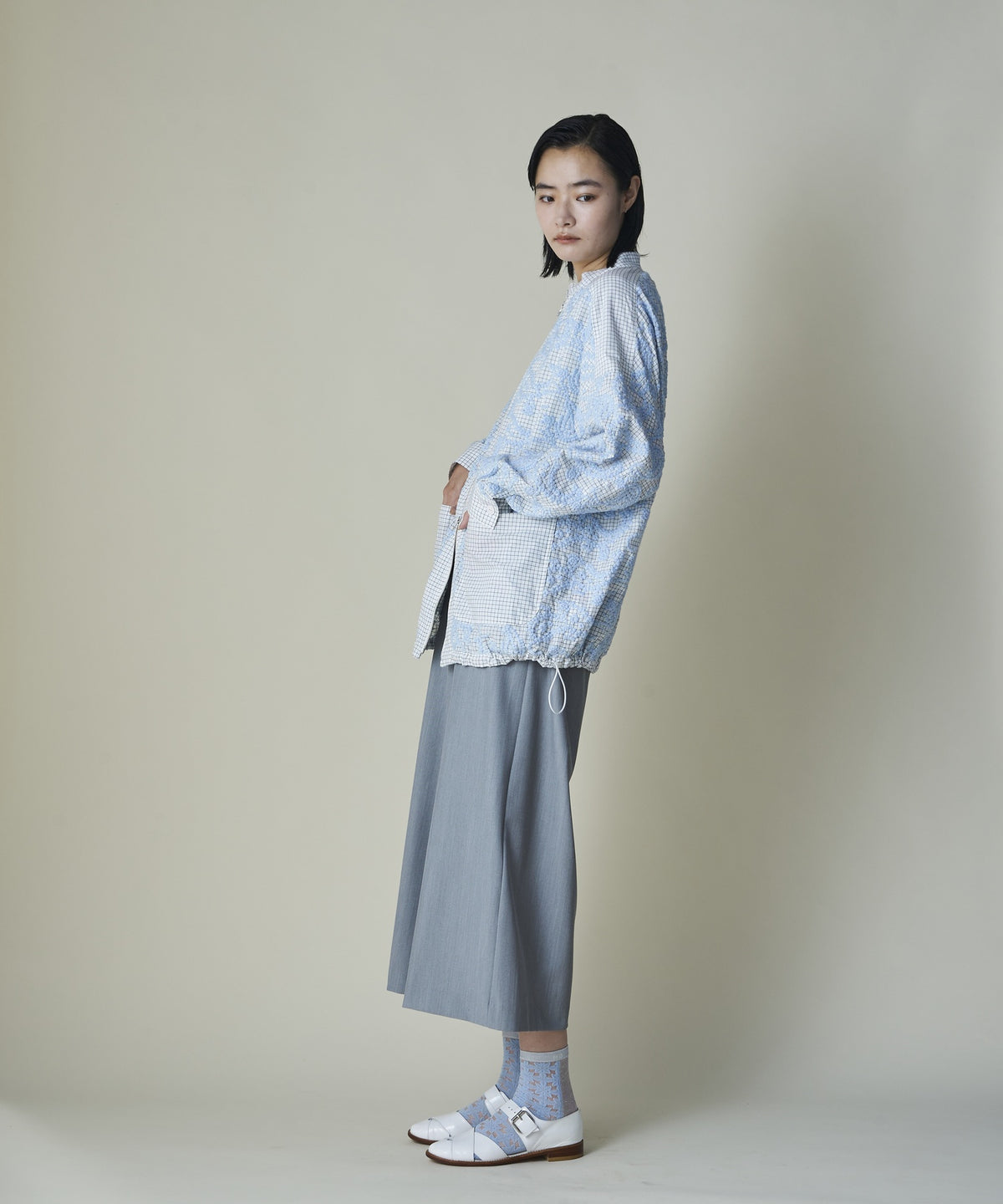 Layered Paisley Utility Blouson