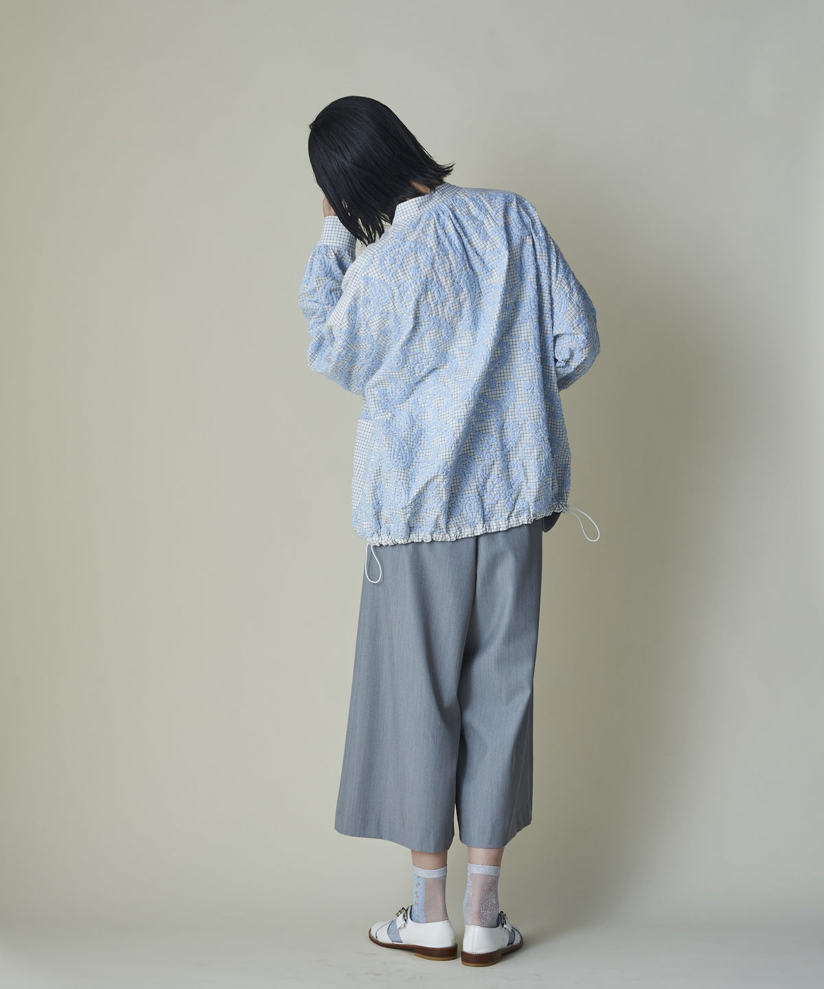 Layered Paisley Utility Blouson