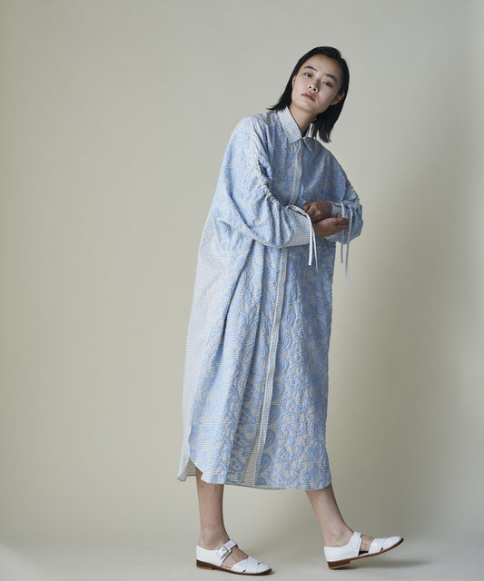 Layered Paisley Shirt Coat