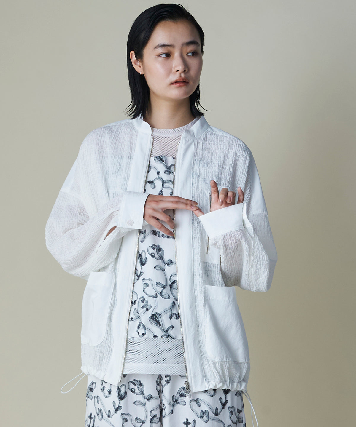 Floral Jacquard Vest