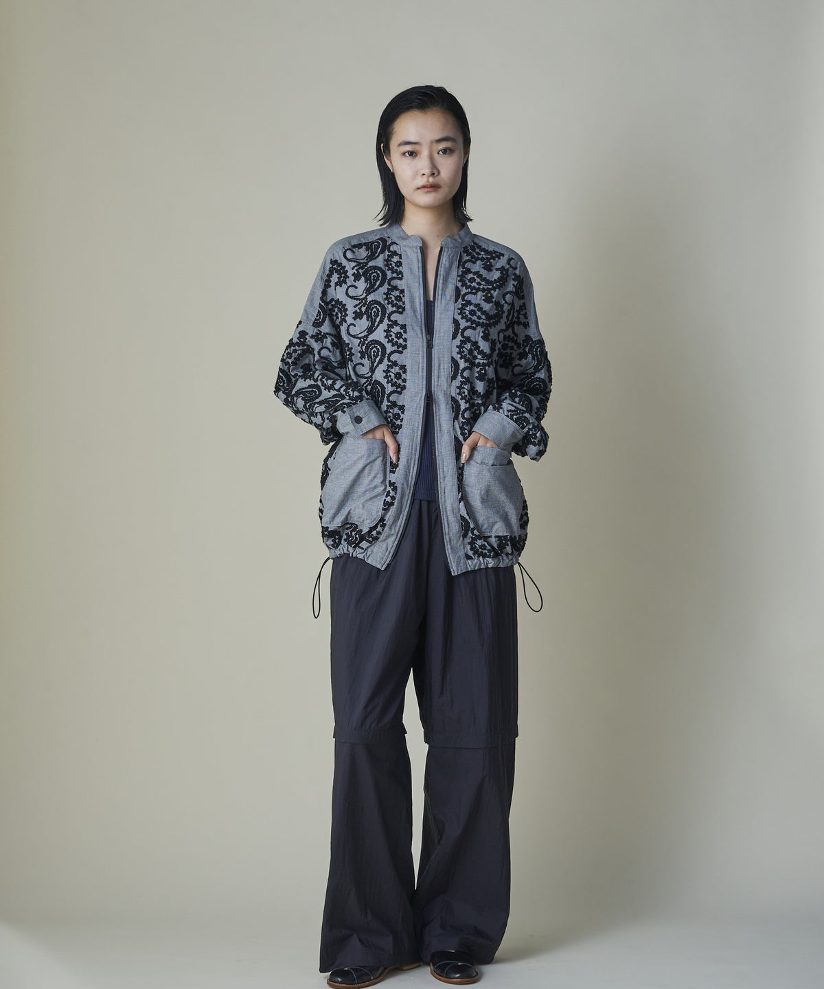 Sheer Nylon Volume Pants