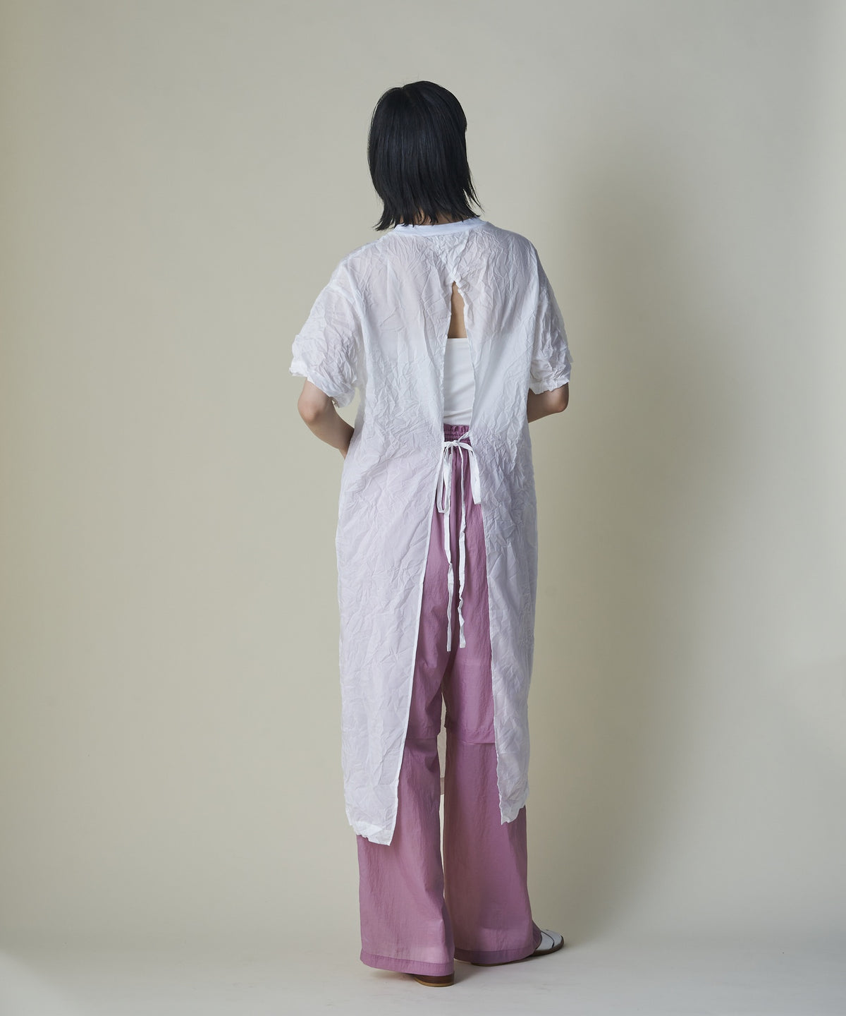 Sheer Nylon Volume Pants