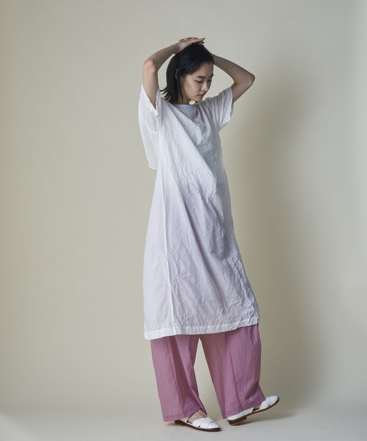 Sheer Nylon Volume Pants