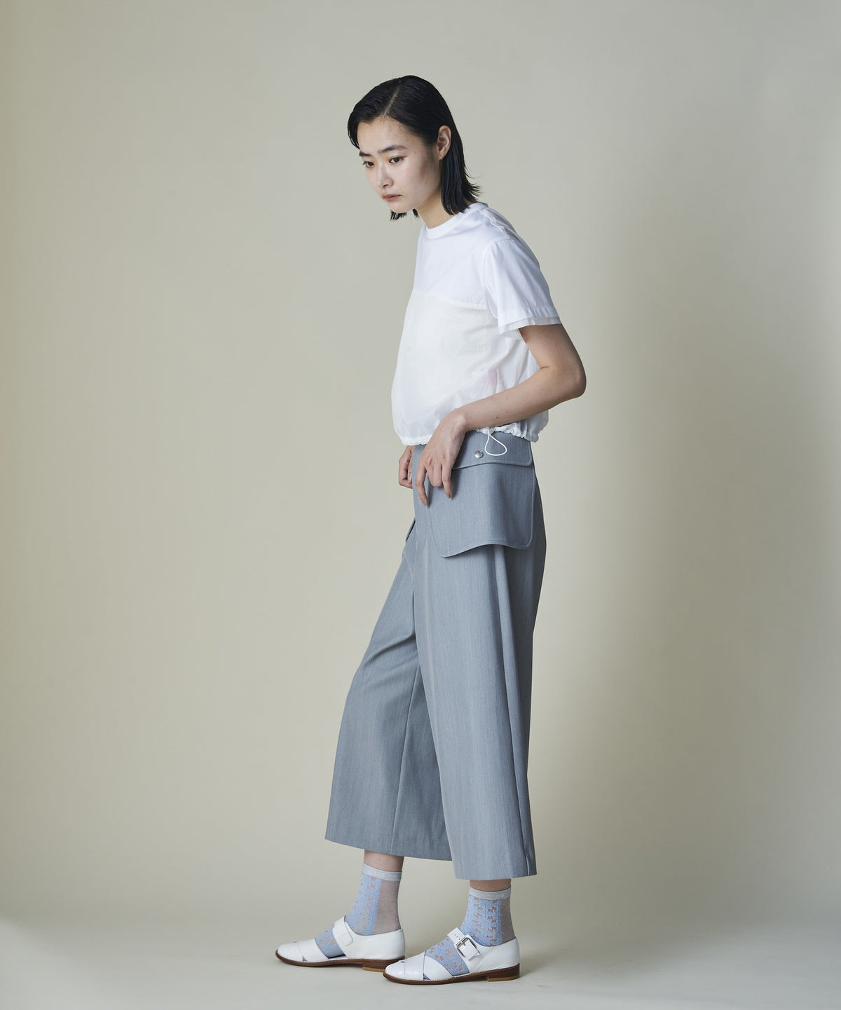 Utility Pocket Midi Pants