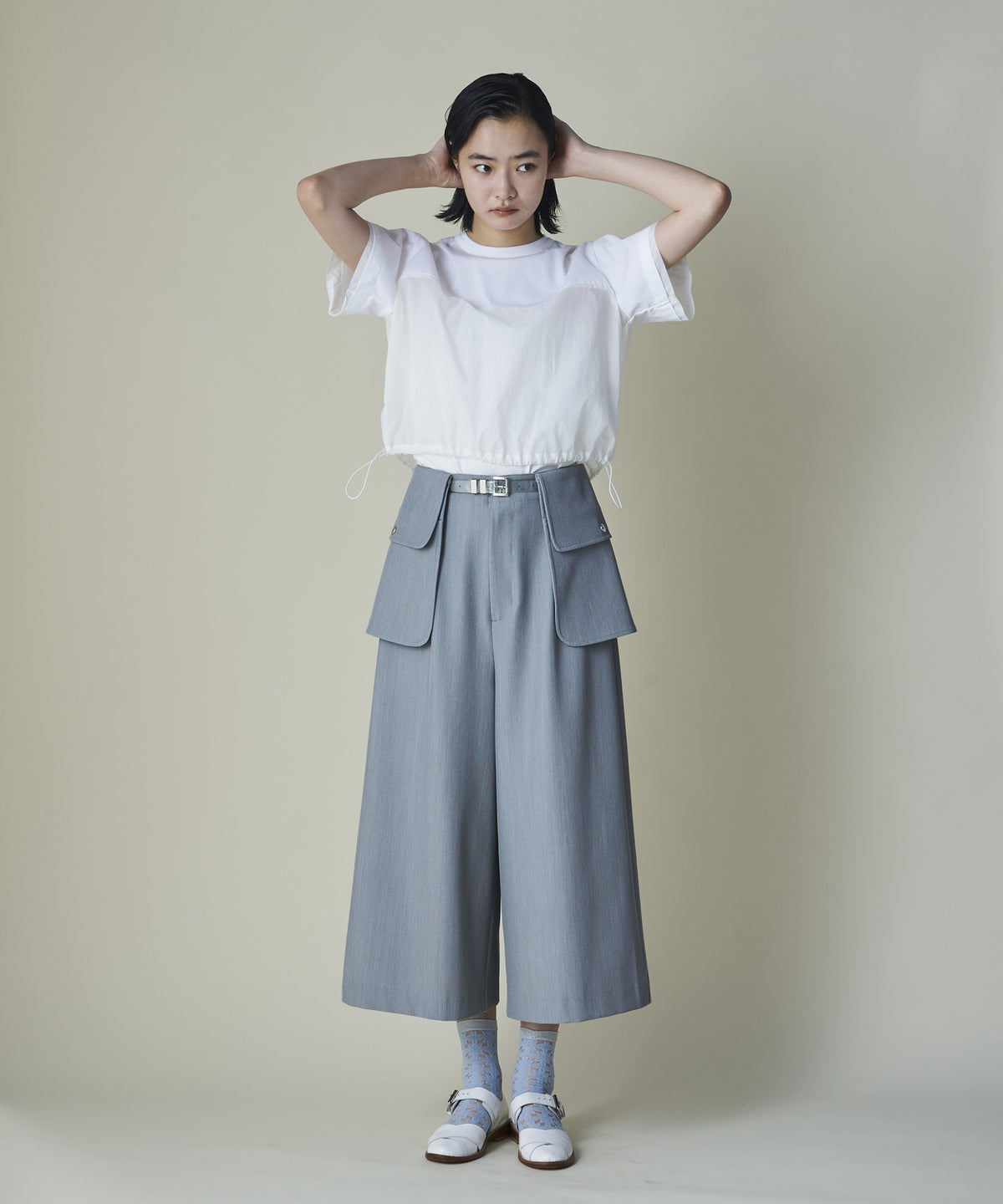 Utility Pocket Midi Pants