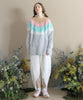 Petal Gradation Knit Sweater