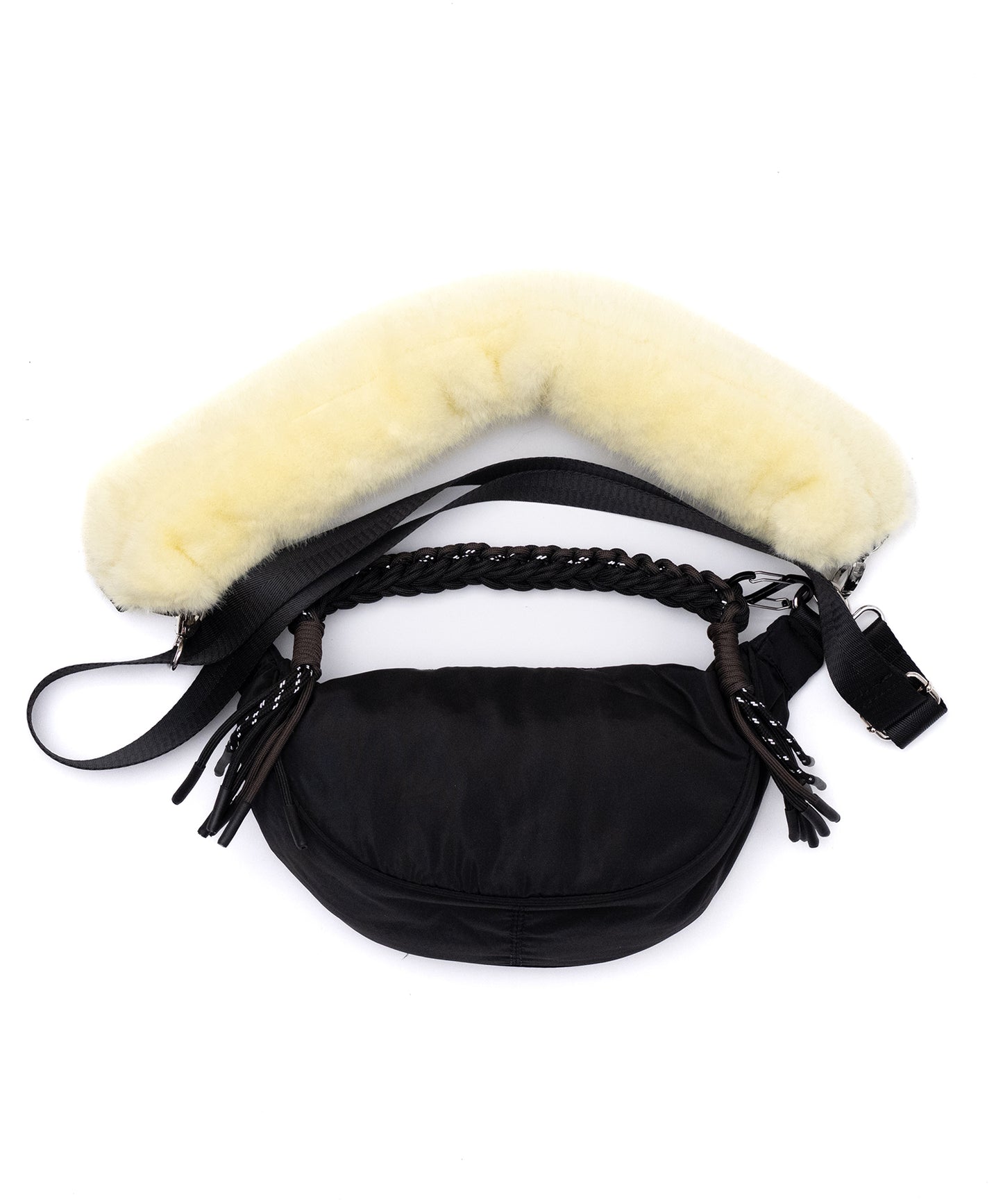 3WAY FUR HANDLE BAG