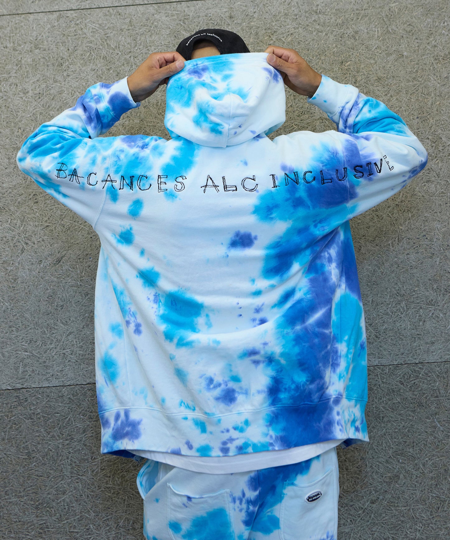 BLC ZIP TIE DYE HOODIE[ALEX LOGO]
