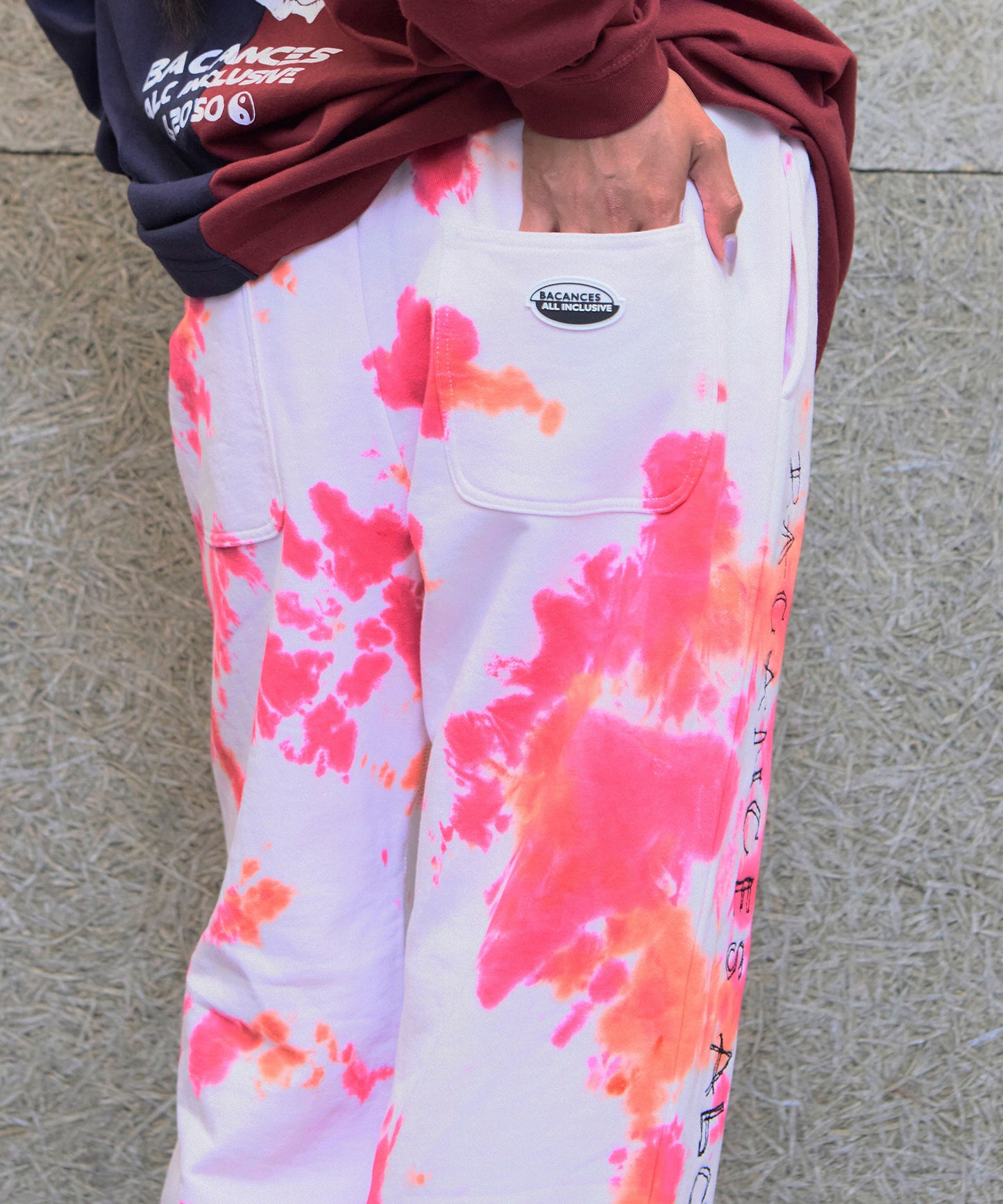 BLC TIE DYE SWEAT PANTS[ALEX LOGO]