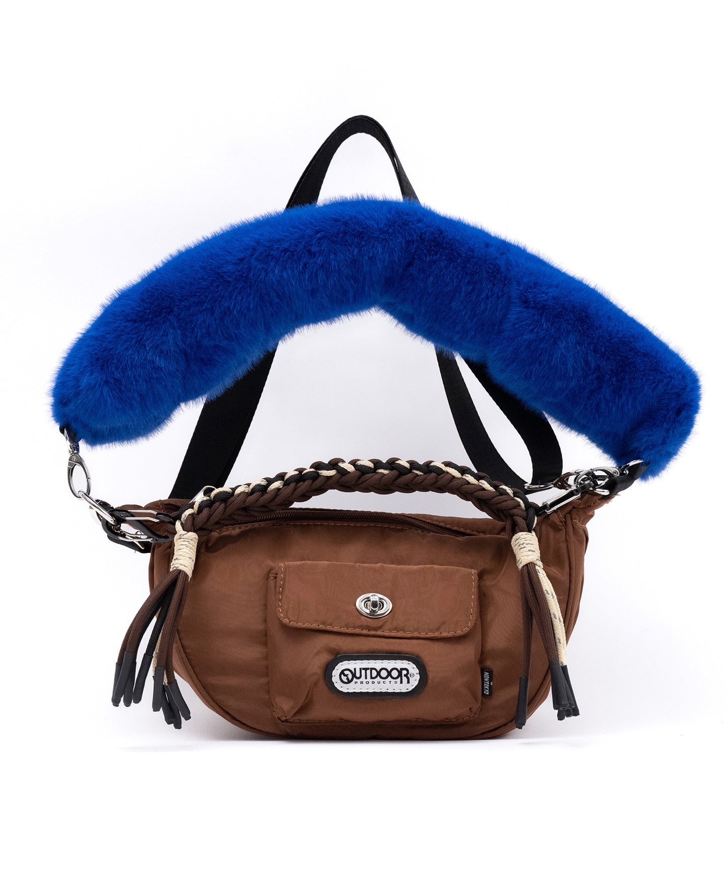 3WAY FUR HANDLE BAG