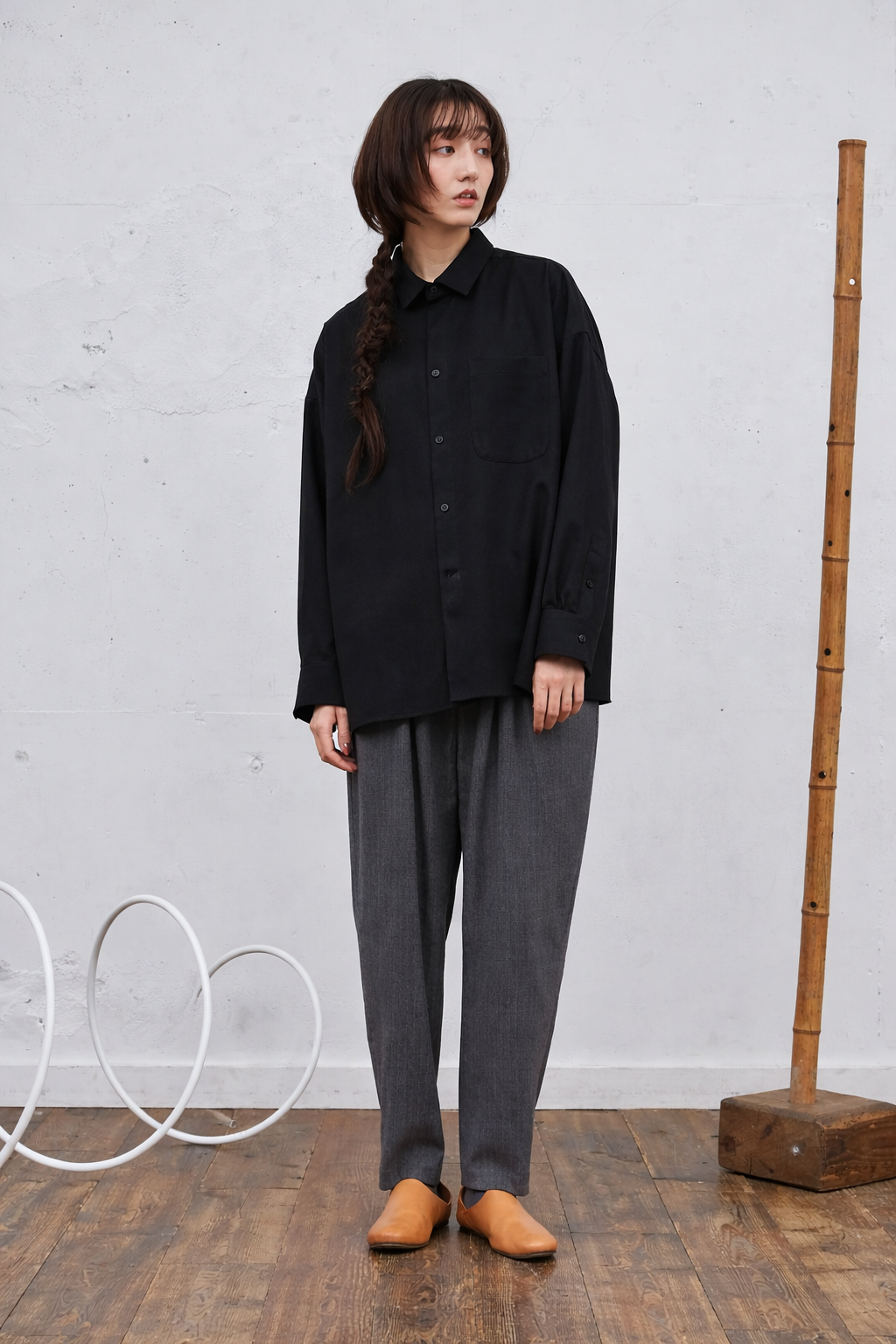 よそいきワイドBOXシャツ