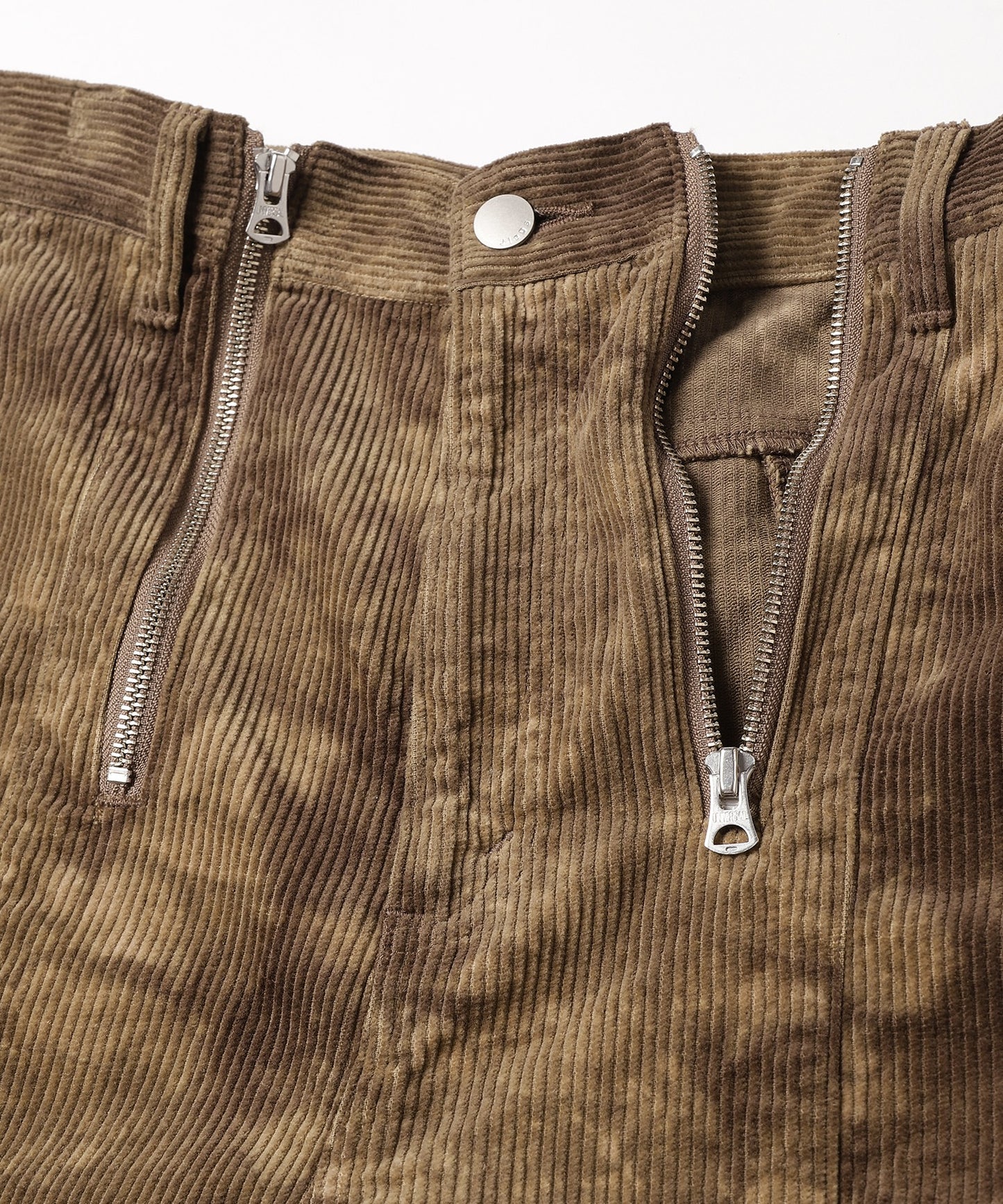 SWITCHING ZIP DYDE CORDUROY PANTS