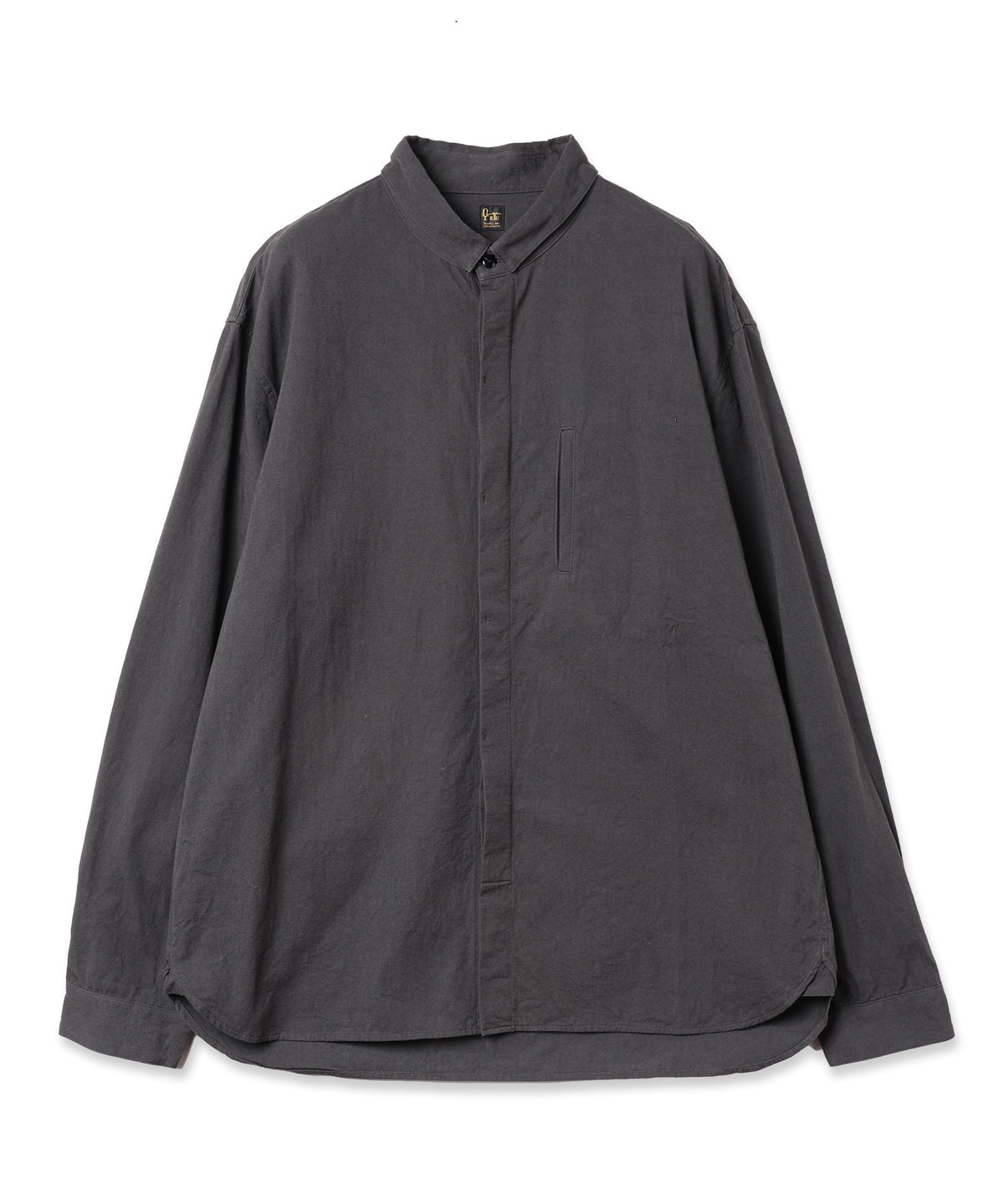 square collar over shirt
