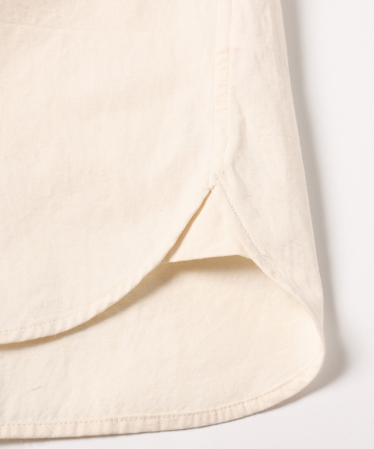 square collar over shirt