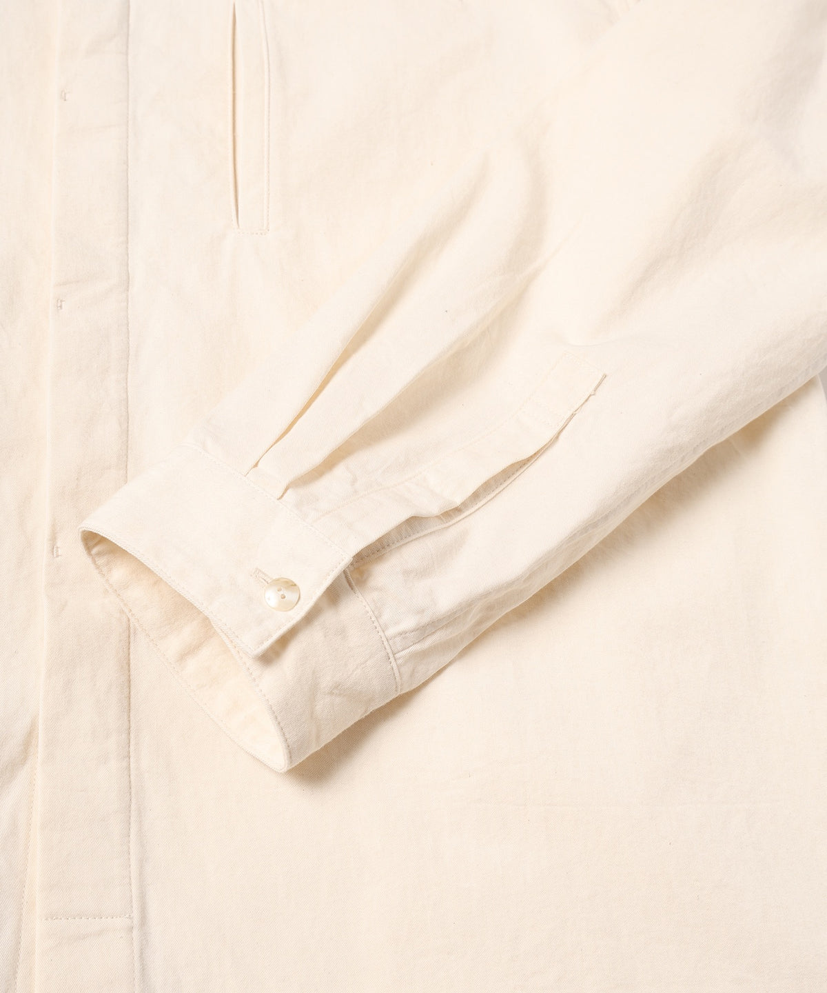 square collar over shirt