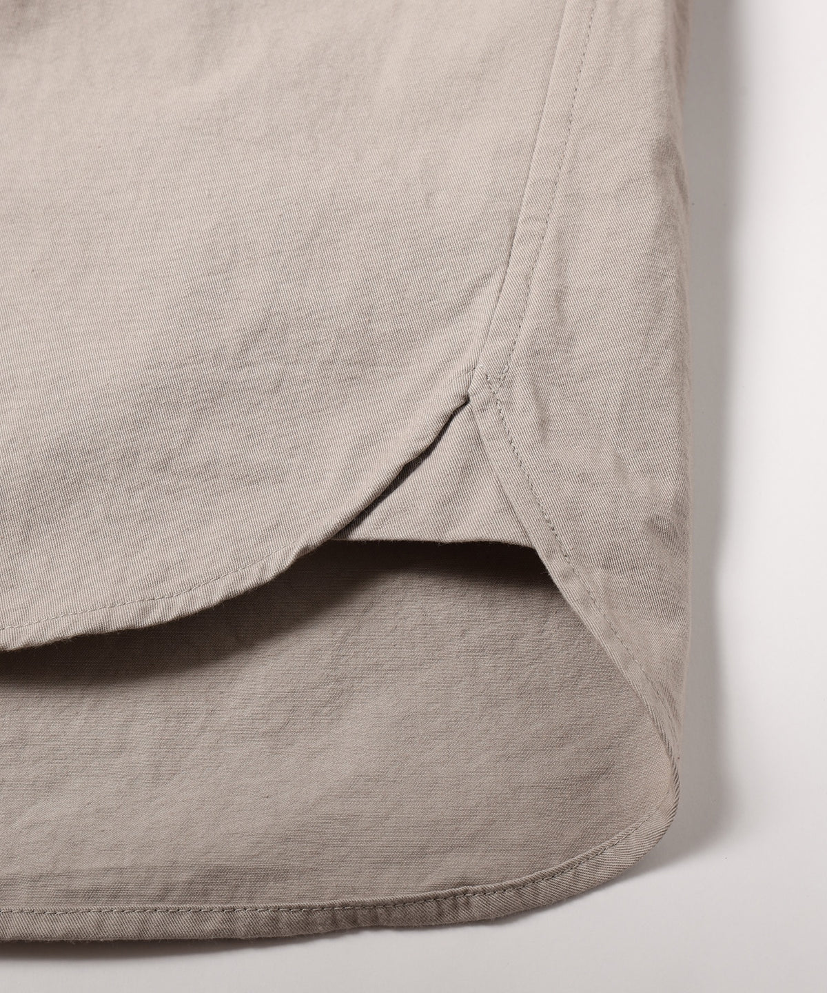 square collar over shirt