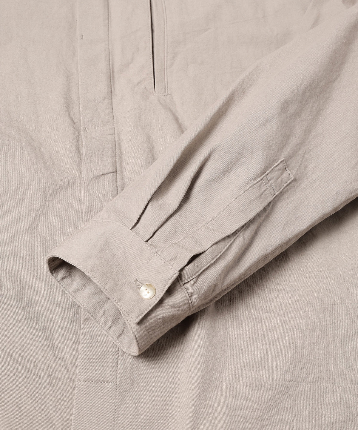 square collar over shirt