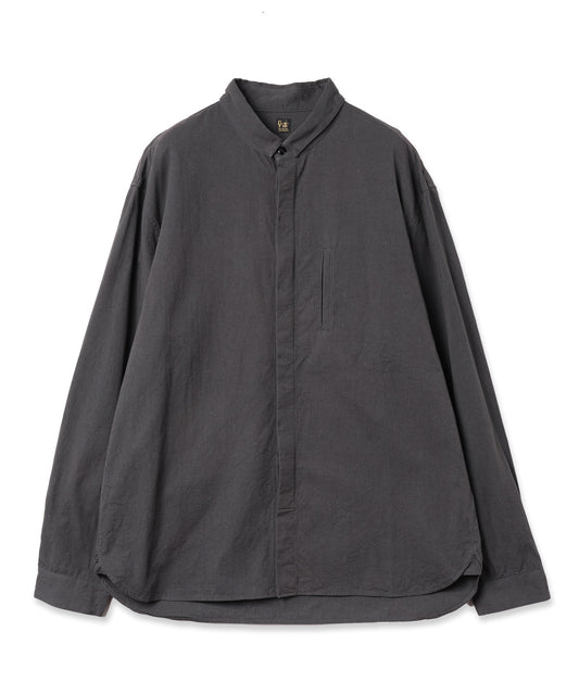 square collar over shirt