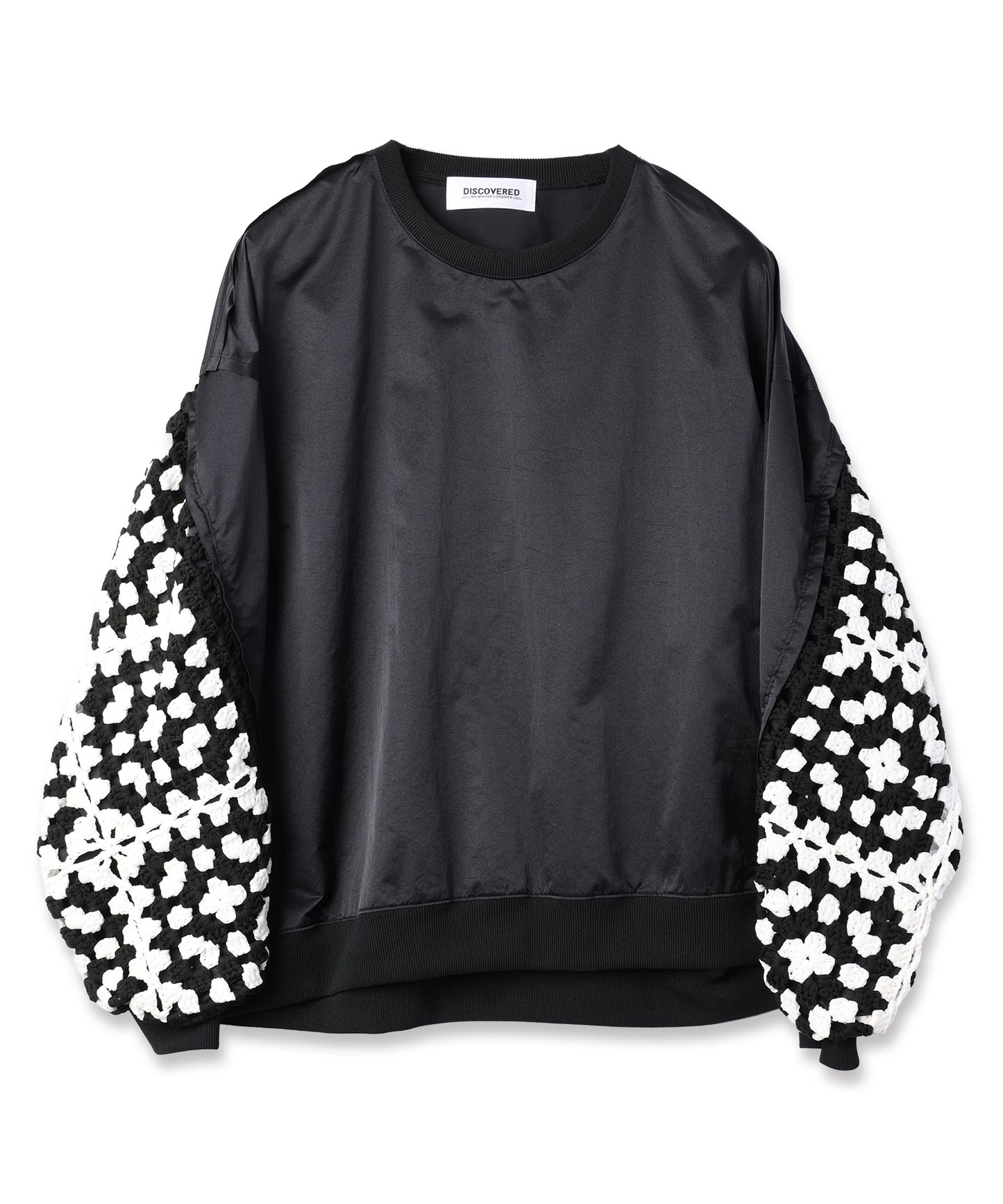 KAJIF NYLON CROCHET SLEEVE PULLOVER