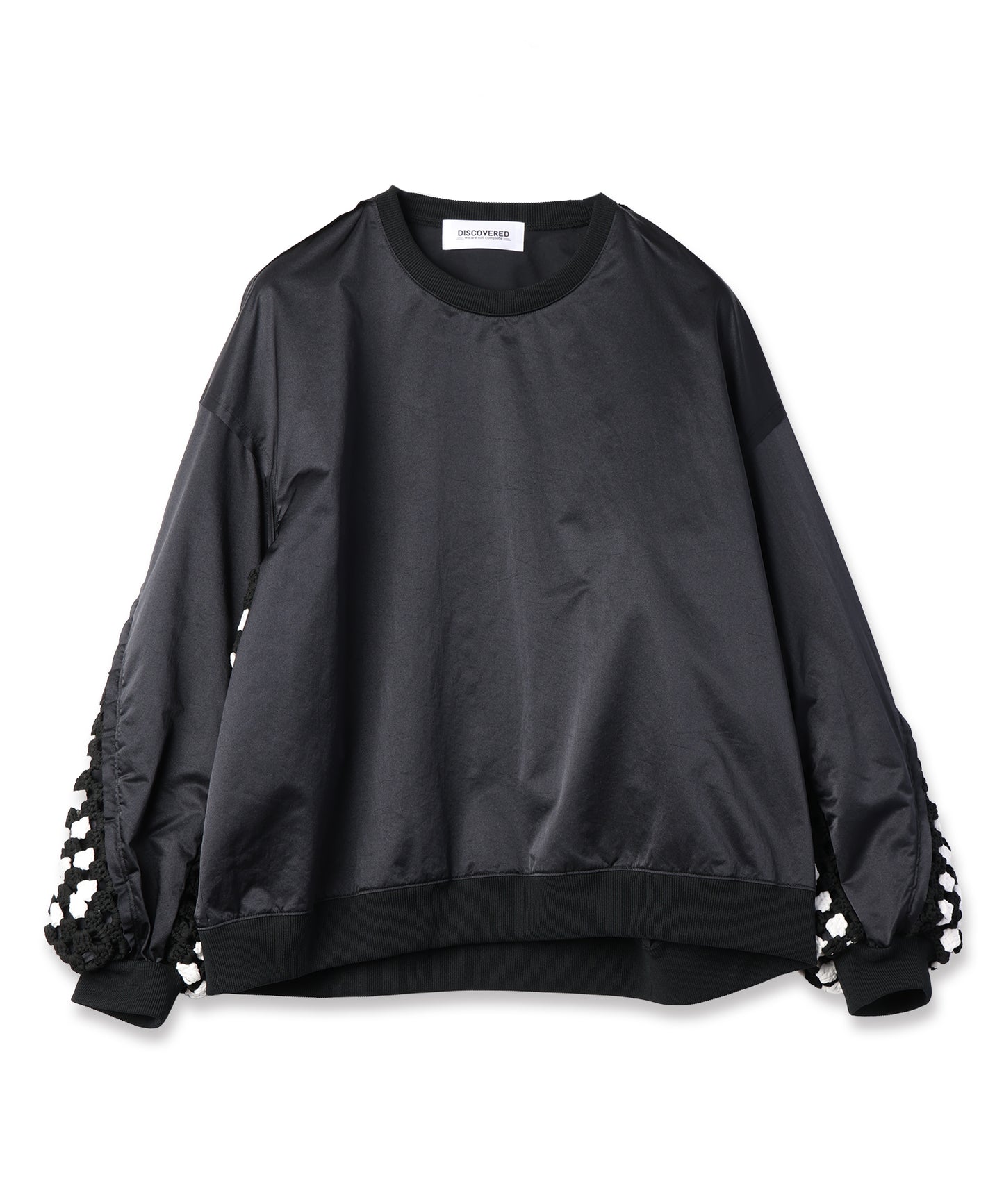 KAJIF NYLON CROCHET SLEEVE PULLOVER