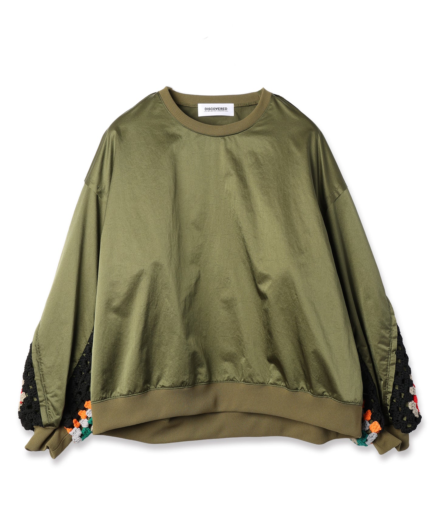 KAJIF NYLON CROCHET SLEEVE PULLOVER